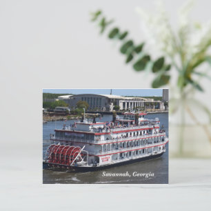 Savannah, Georgia Riverboat briefkaart