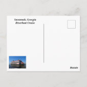 Savannah, Georgia Riverboat briefkaart (Achterkant)