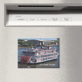 Savannah, Georgia Riverboat briefkaart Magneet (Insitu (Vaatwasser))