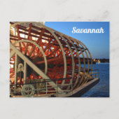 Savannah Georgia Riverboat Paddle Briefkaart (Voorkant)