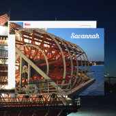 Savannah Georgia Riverboat Paddle Briefkaart