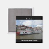 Savannah Georgia Riverboats Magneet (Voorkant / Achterkant)