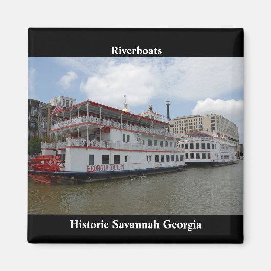 Savannah Georgia Riverboats Magneet (Voorkant)