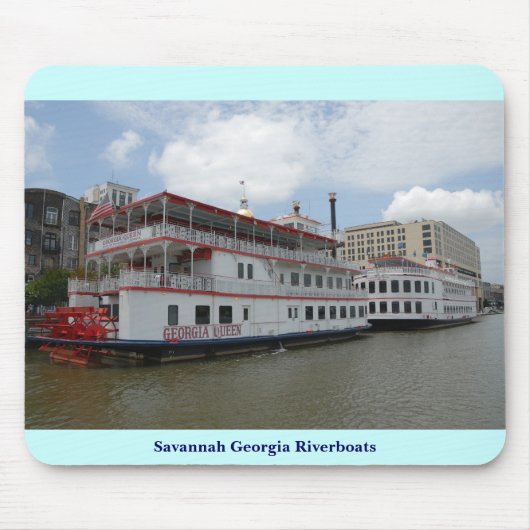 Savannah Georgia Riverboats Muismat (Voorkant)