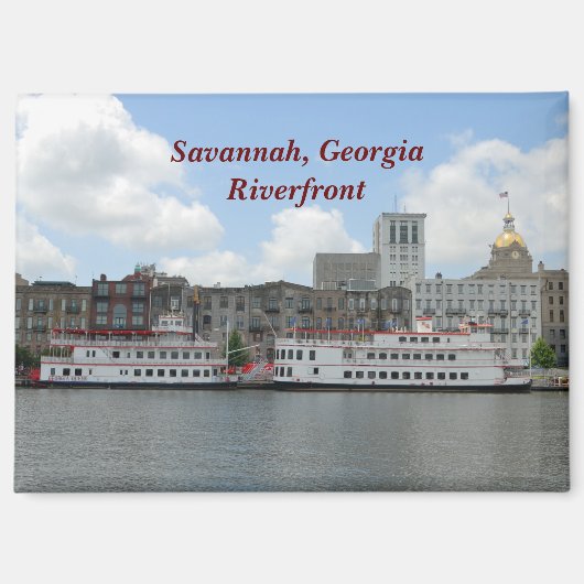 Savannah Georgia Riverfront Magneet (Voorkant)