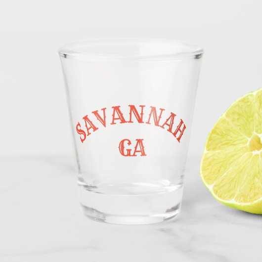 Savannah, Georgia Shot Glas (Voorkant)