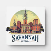 Savannah Georgia Silhouette Fotoplaat (Voorkant)