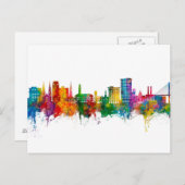 Savannah Georgia Skyline Briefkaart (Voorkant / Achterkant)