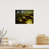 Savannah Georgia Skyline Poster (Keuken)