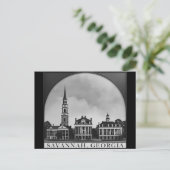 Savannah Georgia Skyline | Savannah Cityscape Briefkaart (Staand voorkant)