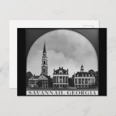 Savannah Georgia Skyline | Savannah Cityscape Briefkaart (Voorkant / Achterkant)