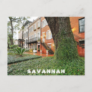 Savannah Georgia Southern Architecture Reizen Briefkaart