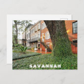Savannah Georgia Southern Architecture Reizen Briefkaart (Voorkant / Achterkant)