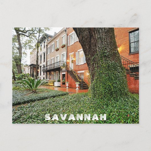 Savannah Georgia Southern Architecture Reizen Briefkaart (Voorkant)