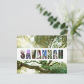 Savannah Georgia Southern Live Oak Tree Briefkaart (Staand voorkant)
