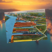 Savannah Georgia State Port Historical Briefkaart