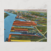 Savannah Georgia State Port Historical Briefkaart (Voorkant)