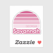 Savannah Georgia Sticker (Vel)
