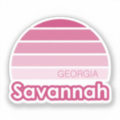Savannah Georgia Sticker (Voorkant)