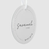 Savannah Georgia Travel United States Simple Ornament (voorkant)