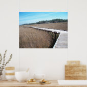 Savannah Georgia Tybee Island Path Trail Poster GA (Keuken)