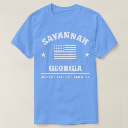 Savannah Georgia USA T-shirt (Design voorkant)
