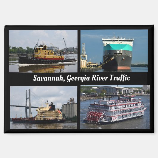 Savannah, Georgia vaarweg Magneet (Voorkant)