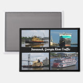 Savannah, Georgia vaarweg Magneet (Voorkant / Achterkant)
