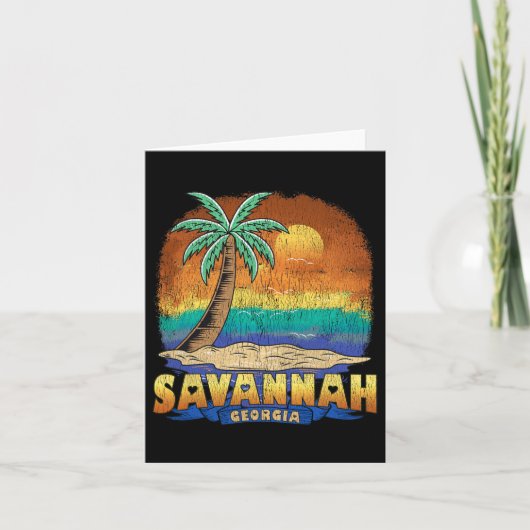 Savannah Georgia  Verdrietig Souvenir Kaart (Voorkant)