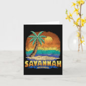 Savannah Georgia  Verdrietig Souvenir Kaart (Gele Bloem)