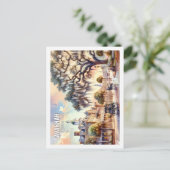 Savannah Georgia Verenigde Staten Famous Place wat Briefkaart (Staand voorkant)