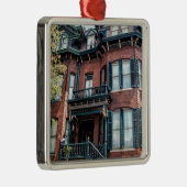 Savannah Georgia Victoriaans historisch huis Metalen Ornament (Rechts)