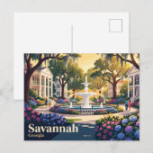 Savannah, Georgia, VS Briefkaart (Voorkant / Achterkant)