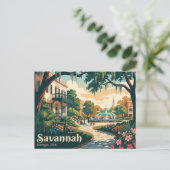 Savannah, Georgia, VS VS Briefkaart (Staand voorkant)