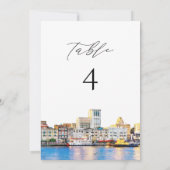 SAVANNAH Georgia-Waterverf Kaart (Achterkant)