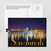 Savannah, Georiga, VS. Briefkaart (Voorkant / Achterkant)
