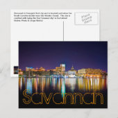 Savannah, Georiga, VS. Briefkaart (Voorkant / Achterkant)
