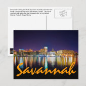 Savannah, Georiga, VS. Briefkaart (Voorkant / Achterkant)
