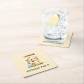 Savannah giraffe leeuw nijlpaard zebra olifant kartonnen onderzetters (Insitu)