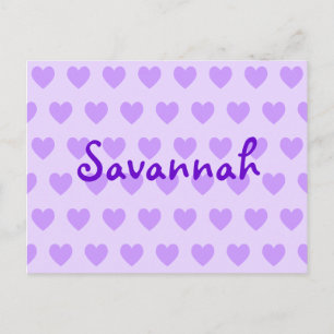 Savannah in Paars Briefkaart