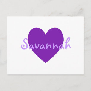 Savannah in Paars Briefkaart