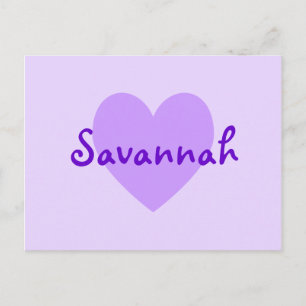 Savannah in Paars Briefkaart