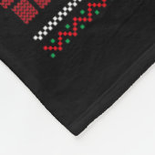 Savannah kat met Santa Hat Ugly Xmas Savannah Fleece Deken (Hoek)