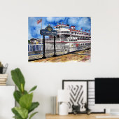 savannah_koningin_river_boot poster (Thuiskantoor)