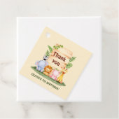 Savannah leeuw zebra nijlpaard giraffe dank u bedankjes labels (In situ)