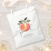 SAVANNAH Little Peach Baby shower Bedankzakje (Geknipt)