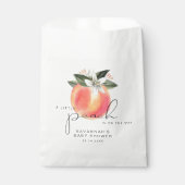 SAVANNAH Little Peach Baby shower Bedankzakje (Voorkant)