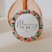 SAVANNAH Little Peach Baby shower Mama Ronde Button 7,6 Cm