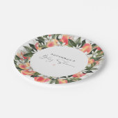 SAVANNAH Little Peach Baby shower Papieren Bordje (Gekanteld)