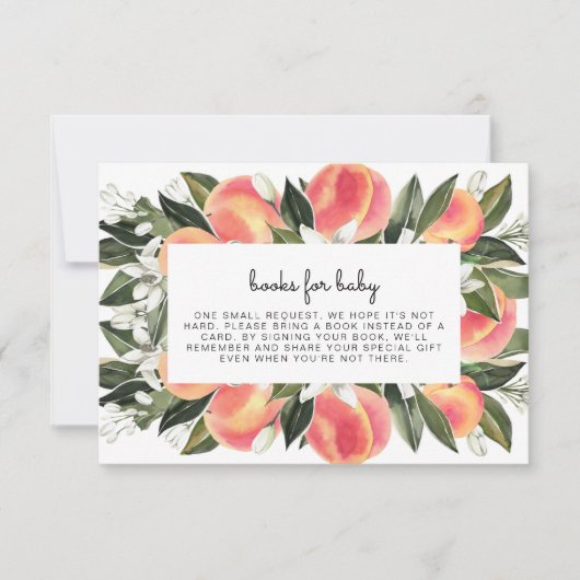 SAVANNAH Little Peach Boeken voor Baby shower Kaar Kaart (Voorkant)